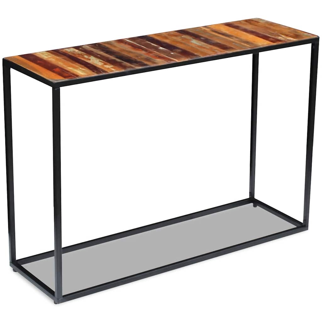 243337 vidaXL Console Table Solid Reclaimed Wood 110x35x76 cm