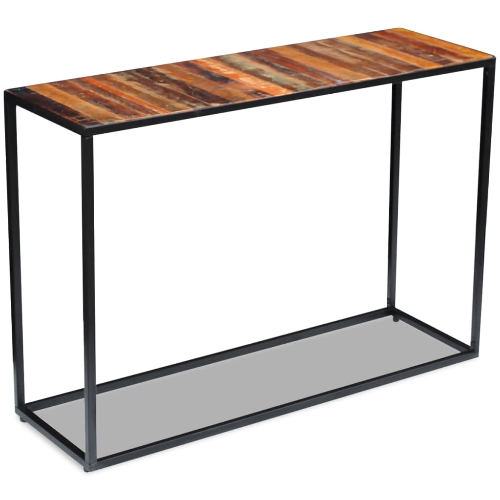 243337 vidaXL Console Table Solid Reclaimed Wood 110x35x76 cm