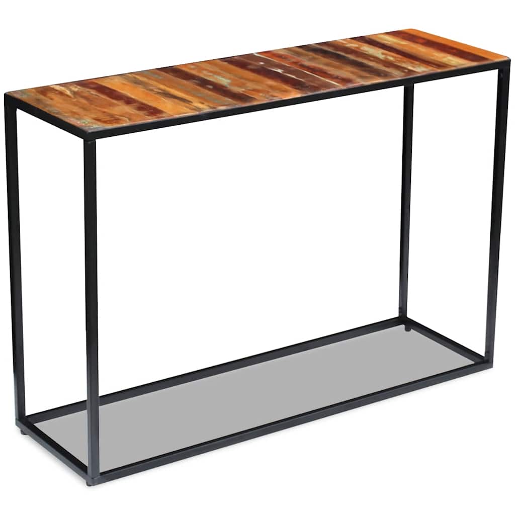 243337 vidaXL Console Table Solid Reclaimed Wood 110x35x76 cm