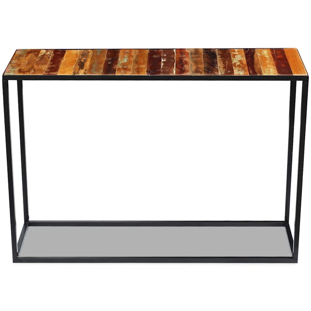 243337 vidaXL Console Table Solid Reclaimed Wood 110x35x76 cm