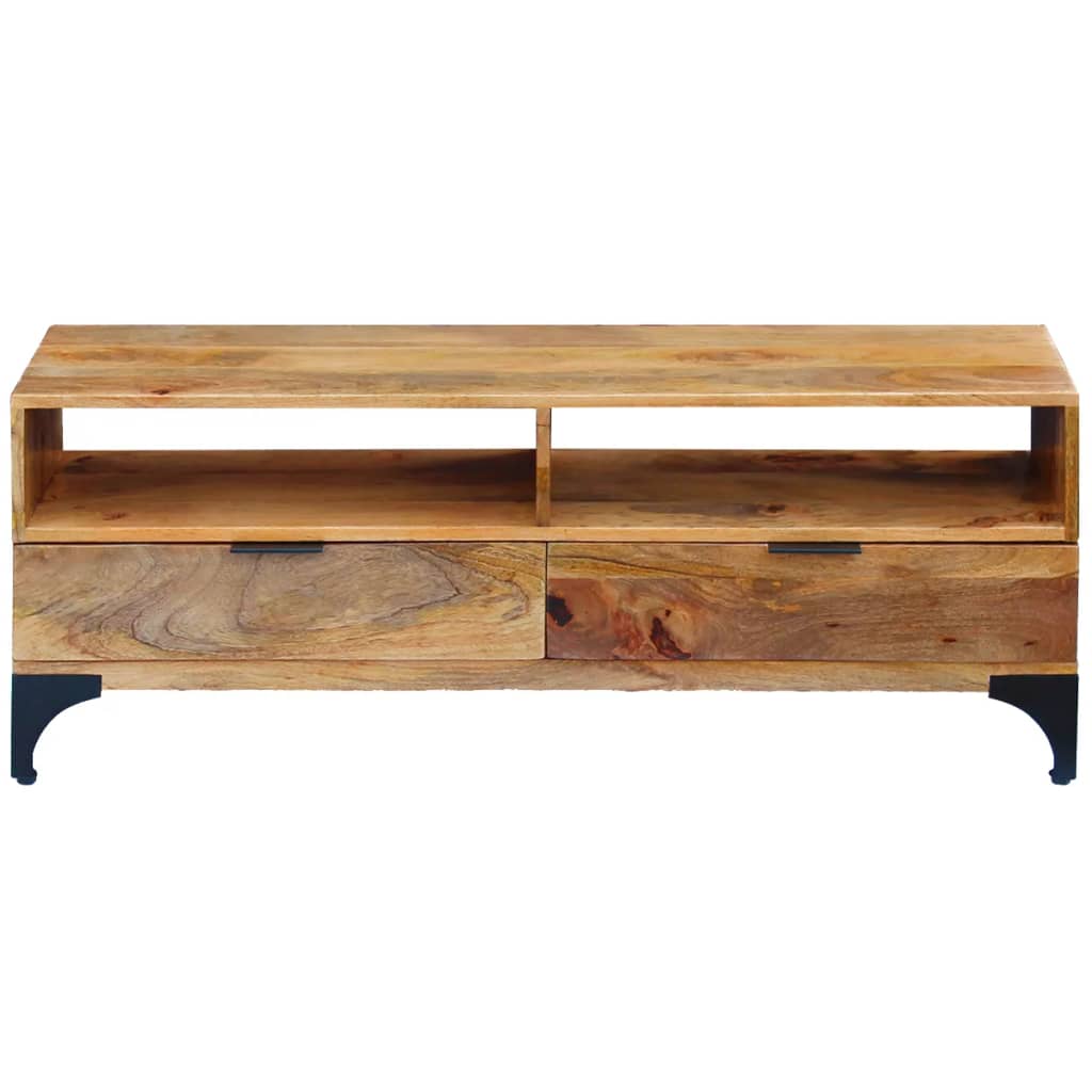 vidaXL TV Stand Mango Wood 120x35x45 cm