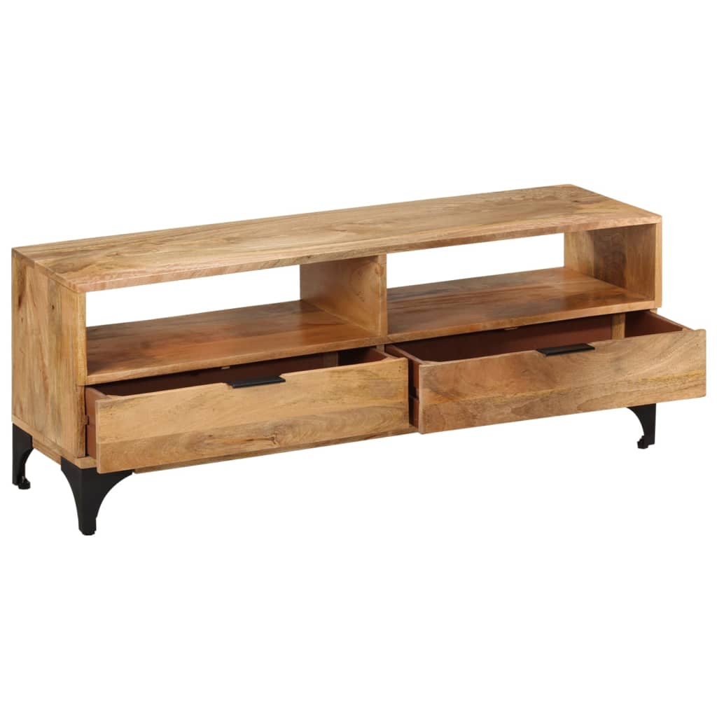 vidaXL TV Stand Mango Wood 120x35x45 cm