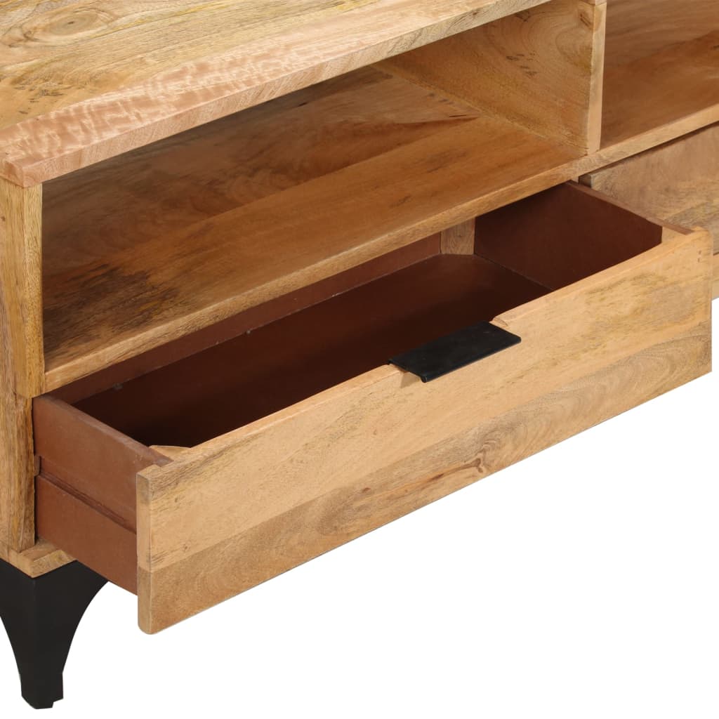 vidaXL TV Stand Mango Wood 120x35x45 cm