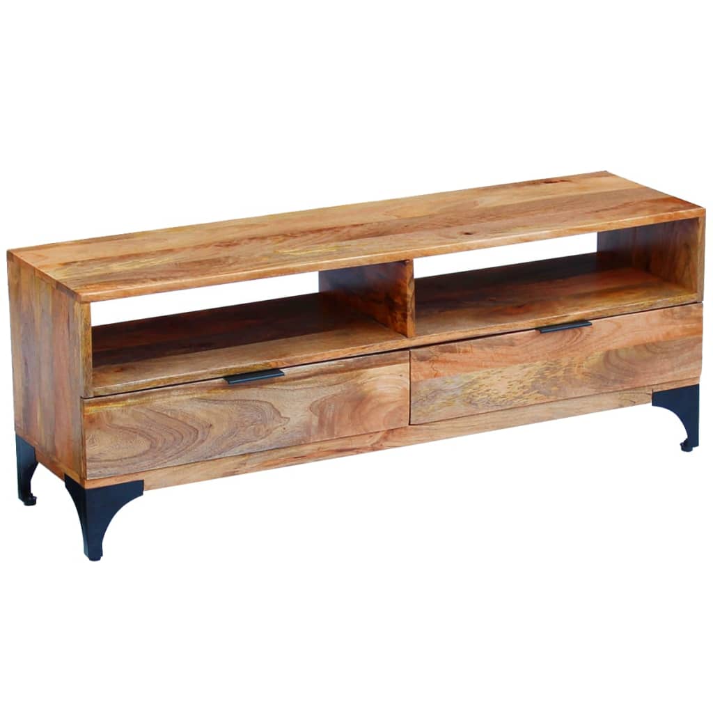 vidaXL TV Stand Mango Wood 120x35x45 cm