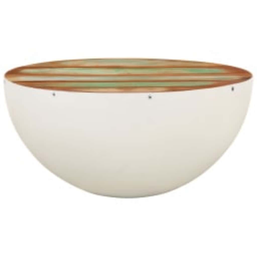 243353 vidaXL Bowl Shaped Coffee Table Solid Reclaimed Wood 60x60x30 cm