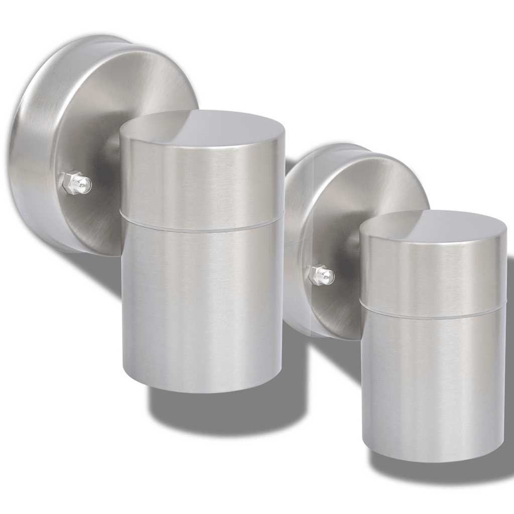 Outdoor LED Wall Lights 2 pcs Stainless Steel Downwards