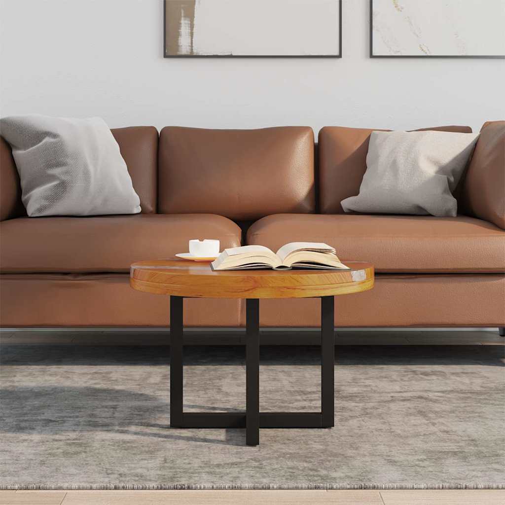 243466 vidaXL Coffee Table Teak Resin 60 cm