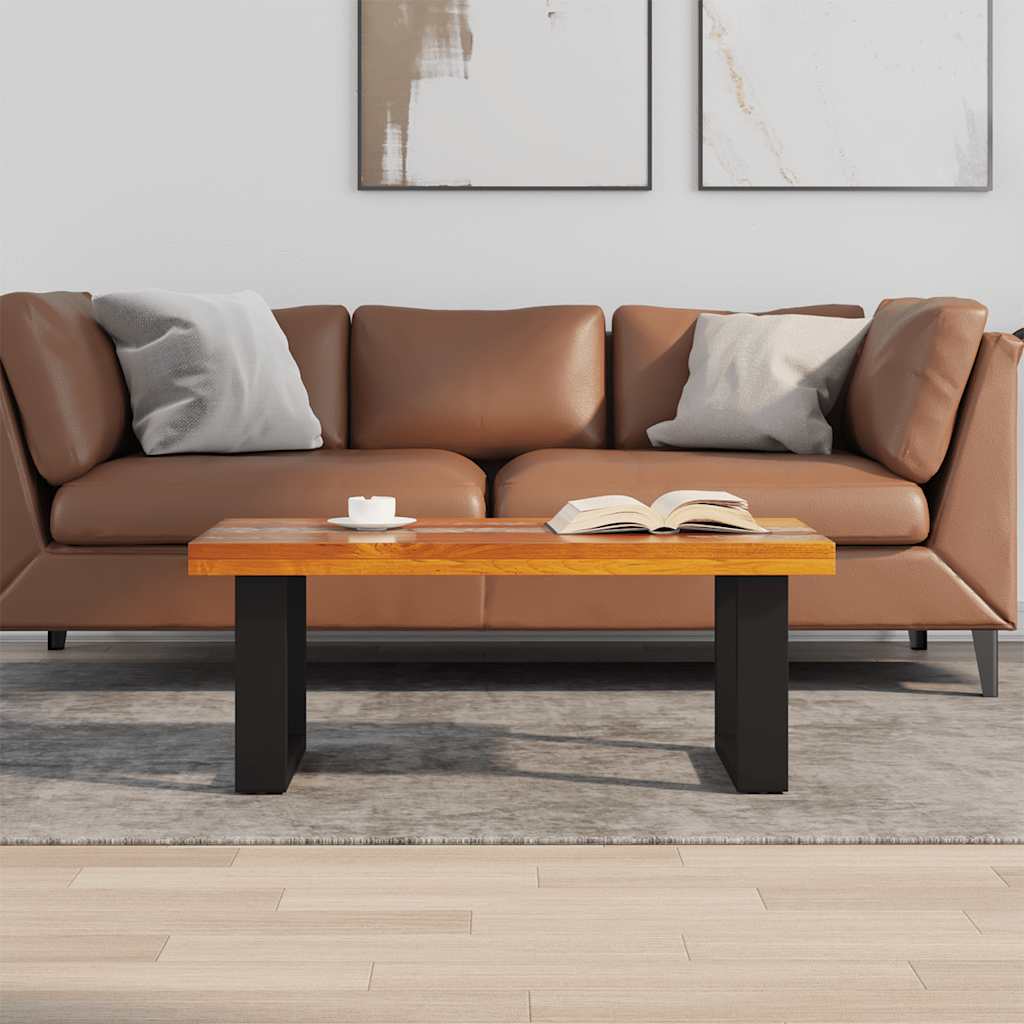 Coffee Table Teak Resin 100x50 cm