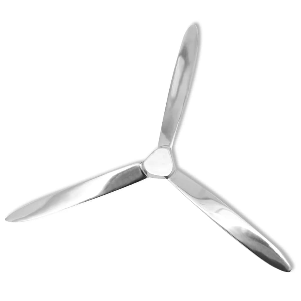 Wall-Mounted Propeller Aluminium Silver 70 cm