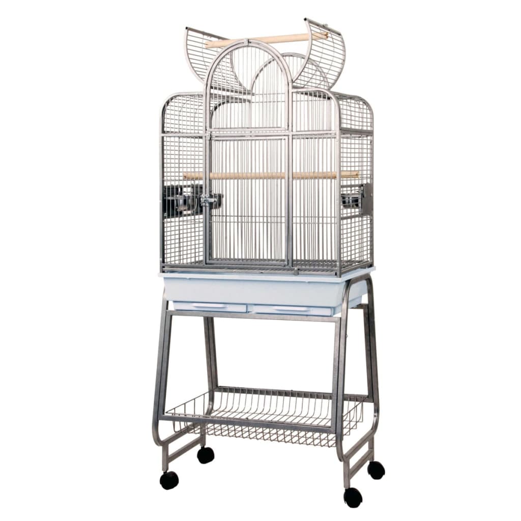 Strong Parrot Cage Villa Bianca Grey 67.7x51.5x154 cm 93084