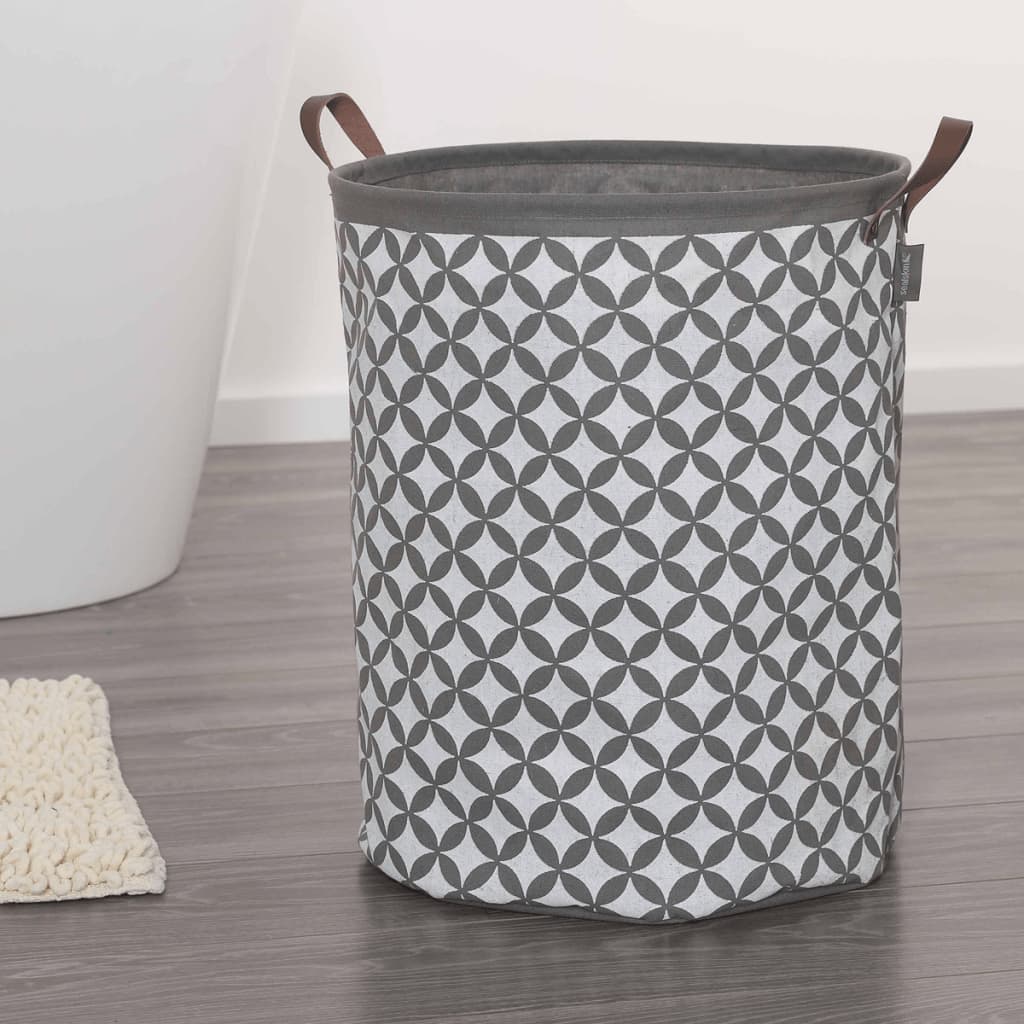 Sealskin Laundry Basket Diamonds Grey 60 L 362302012