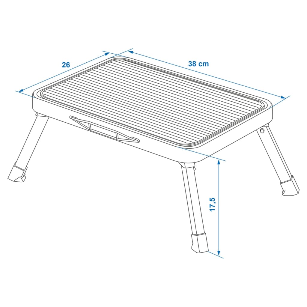 ProPlus Folding Single Step Stool 150kg Metal