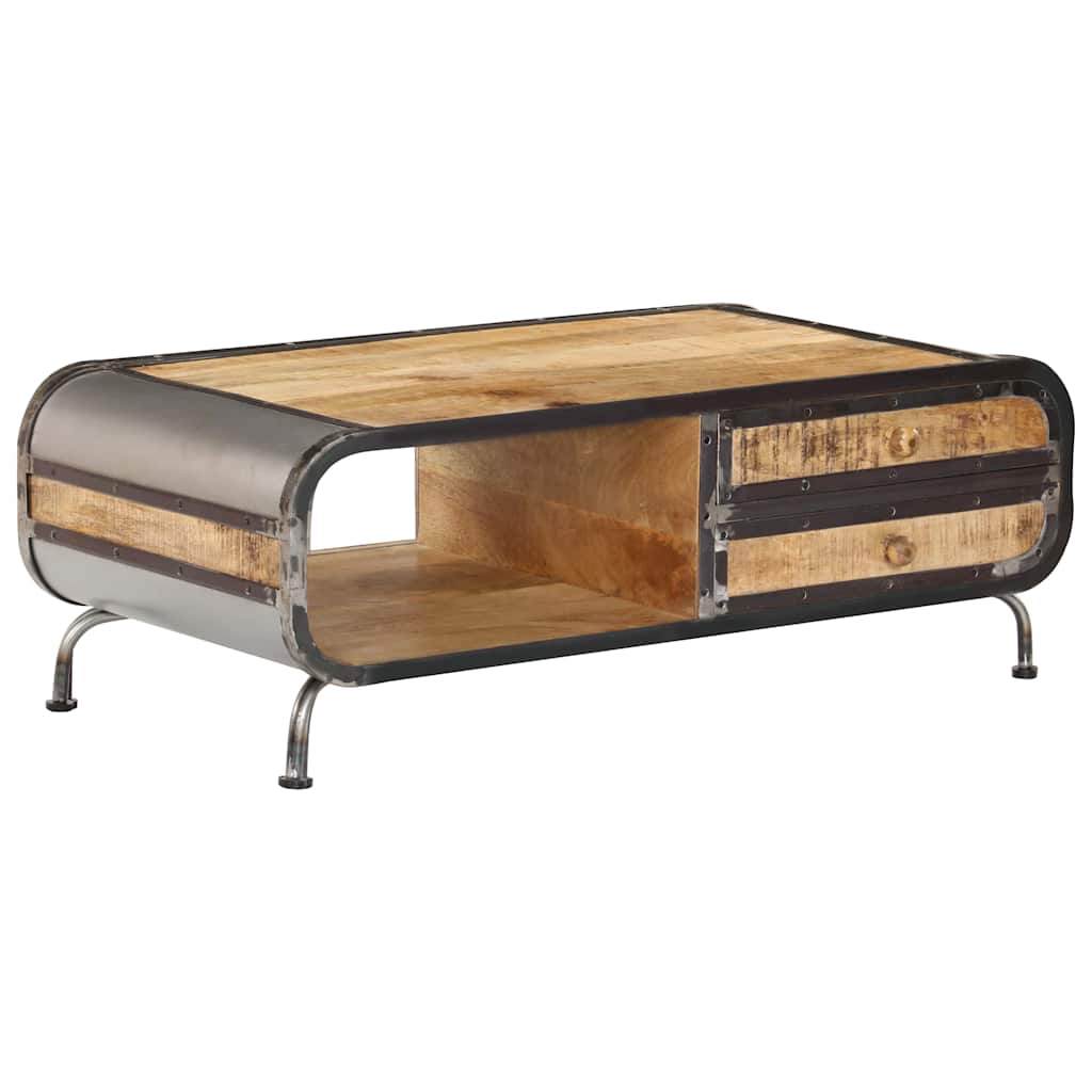 247804 vidaXL Coffee Table 100x50x35 cm Solid Mango Wood