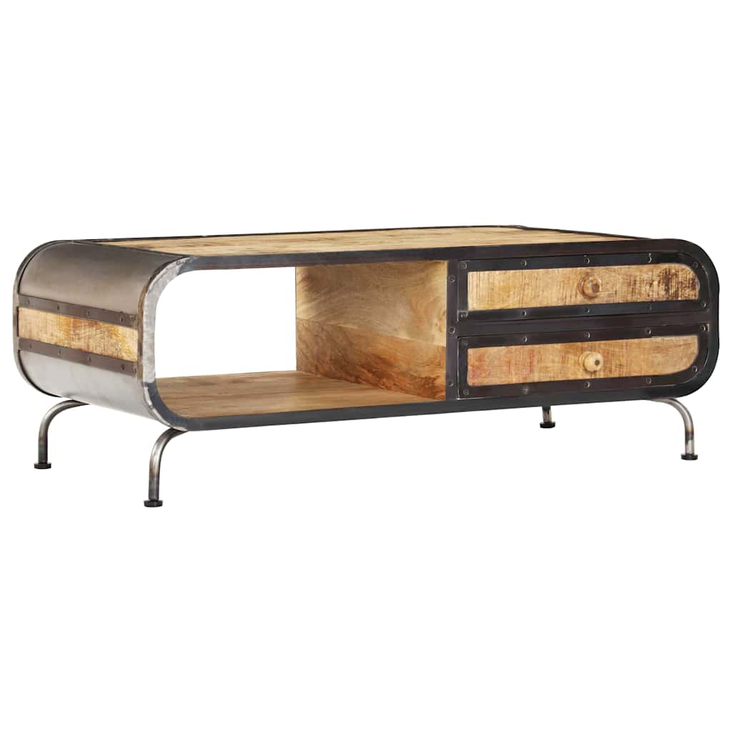 247804 vidaXL Coffee Table 100x50x35 cm Solid Mango Wood