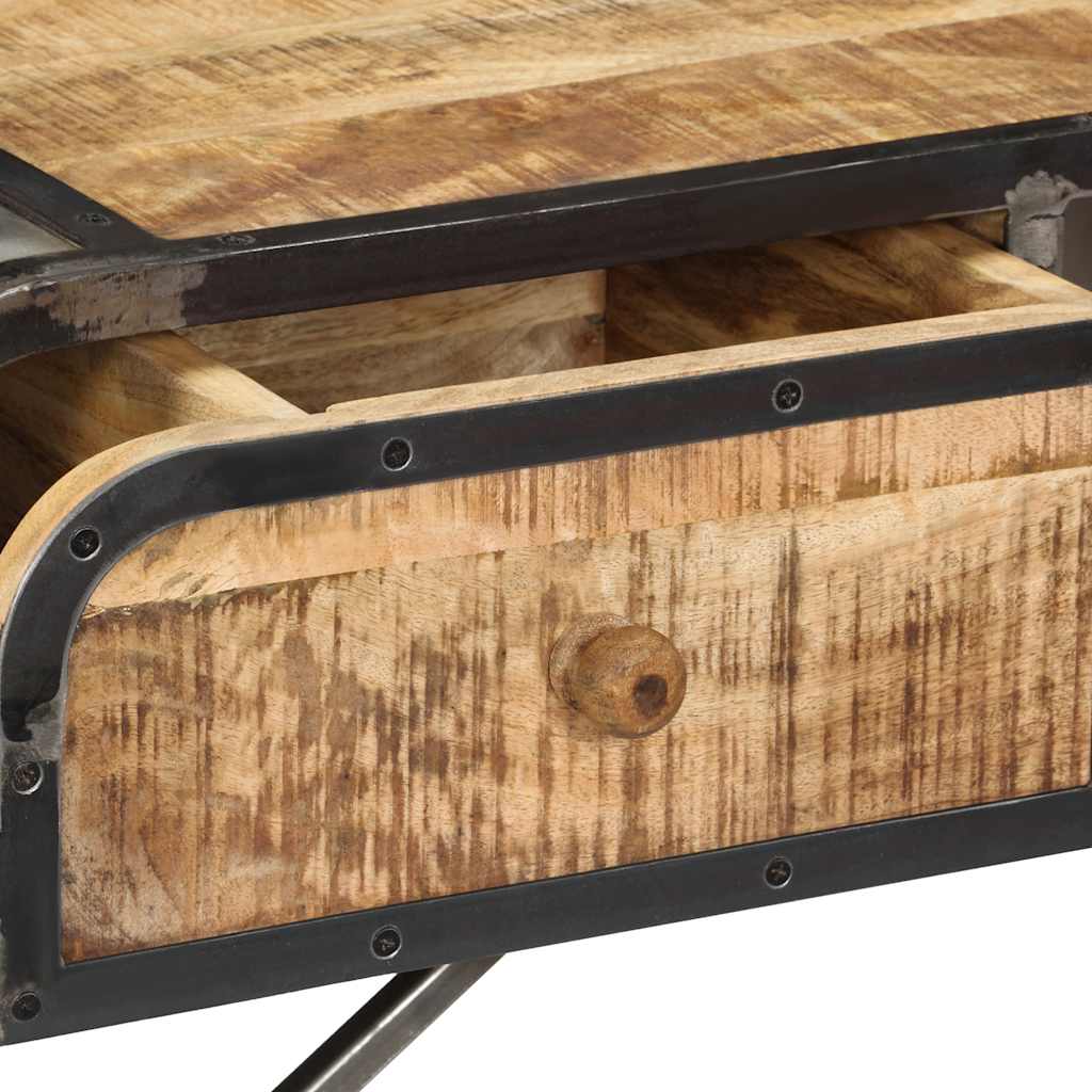 247805 vidaXL Sideboard 120x30x75 cm Solid Mango Wood
