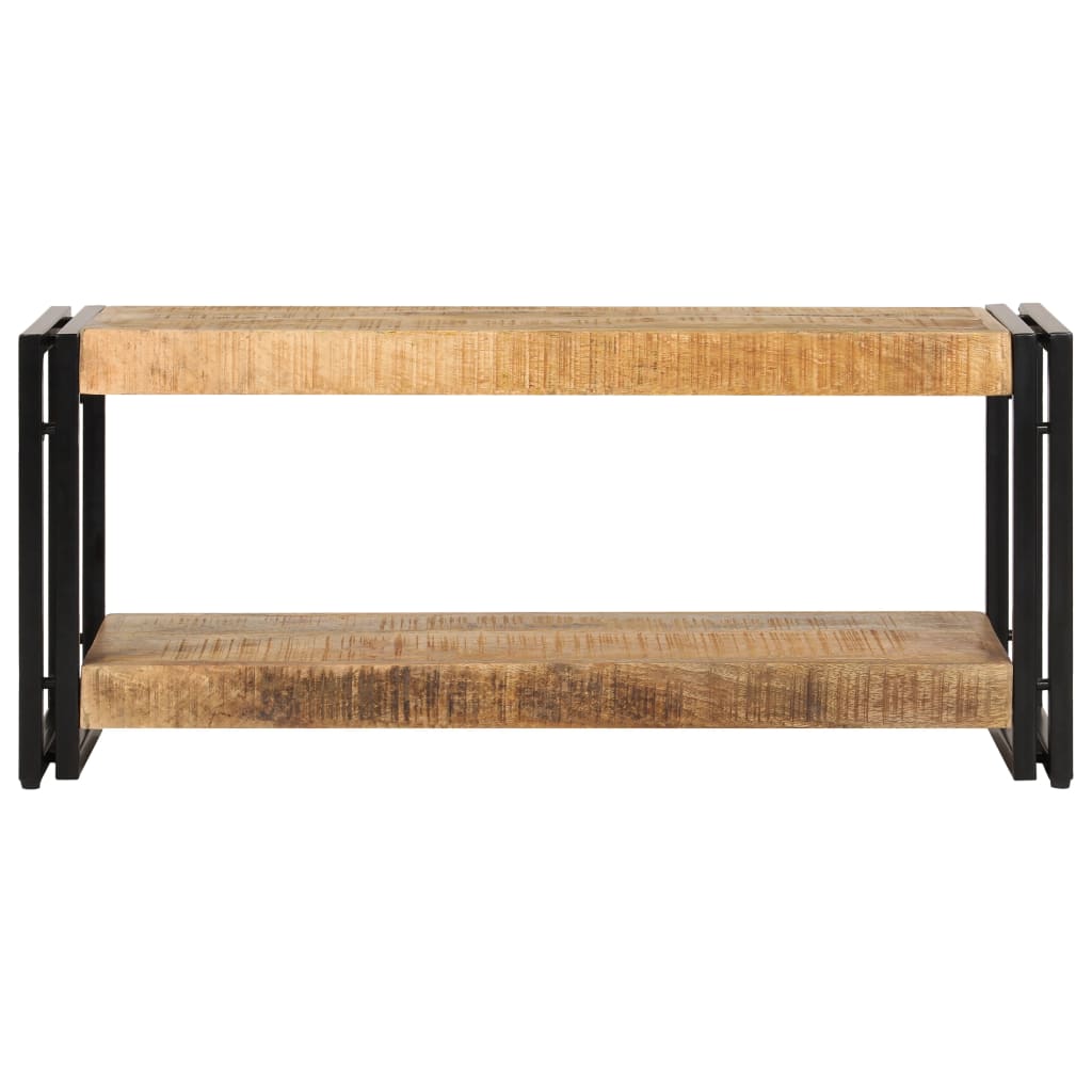 Tv Stand | Natural wood | Solid Mango Wood and Powder-Coated Iron