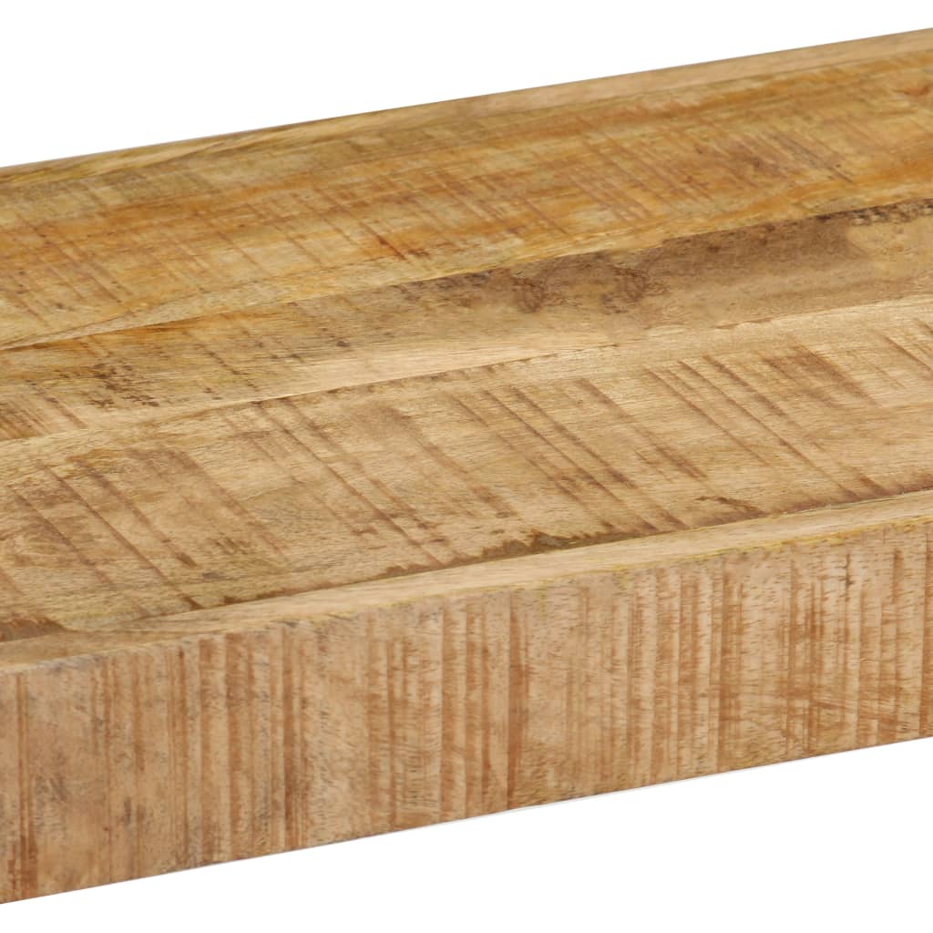 Tv Stand | Natural wood | Solid Mango Wood and Powder-Coated Iron