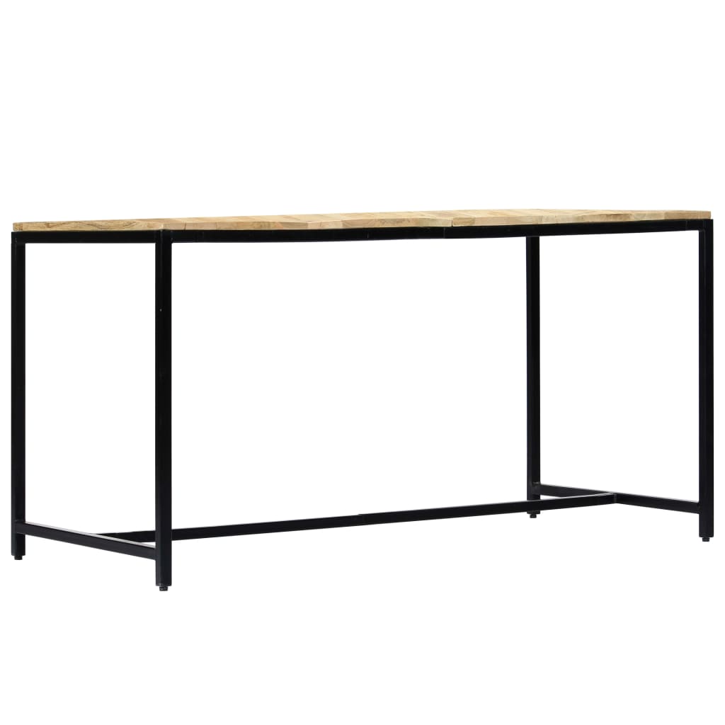 Dining Table 140x70x75 cm Solid Rough Mango Wood