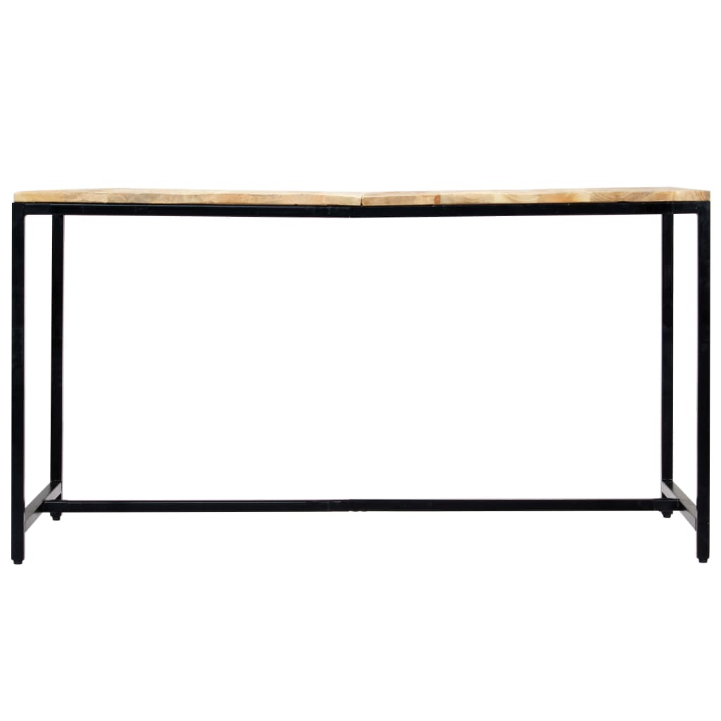 Dining Table 140x70x75 cm Solid Rough Mango Wood
