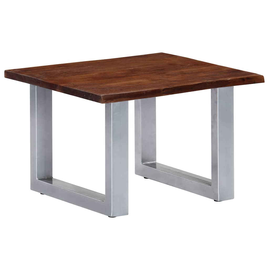 247826 vidaXL Coffee Table with Live Edges 60x60x40 cm Solid Acacia Wood