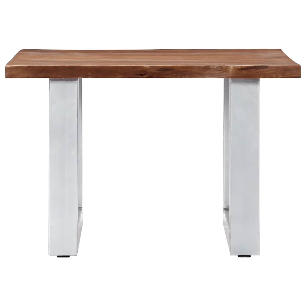 247826 vidaXL Coffee Table with Live Edges 60x60x40 cm Solid Acacia Wood