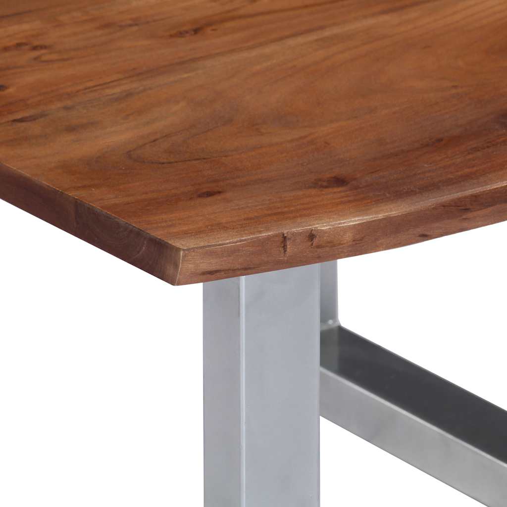 247826 vidaXL Coffee Table with Live Edges 60x60x40 cm Solid Acacia Wood