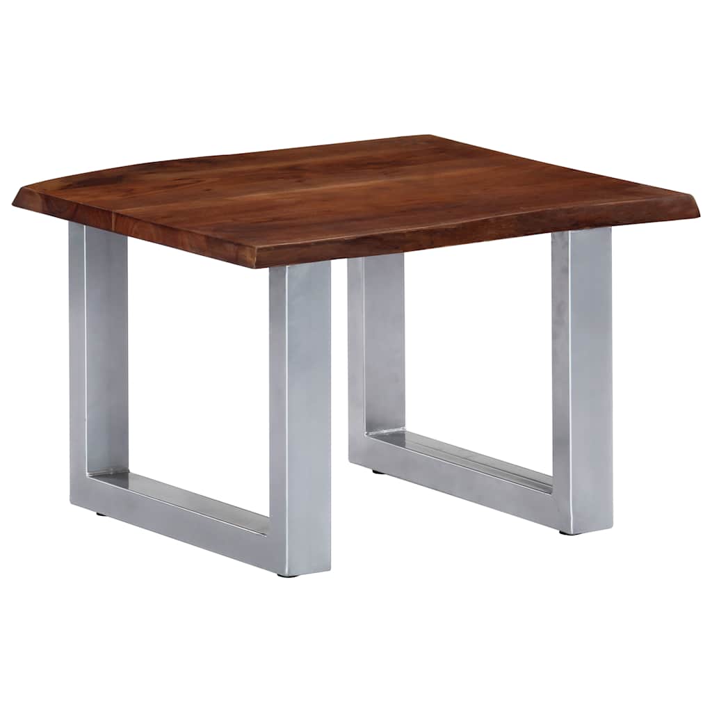247826 vidaXL Coffee Table with Live Edges 60x60x40 cm Solid Acacia Wood