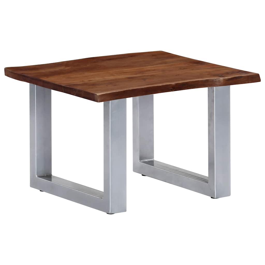 247826 vidaXL Coffee Table with Live Edges 60x60x40 cm Solid Acacia Wood