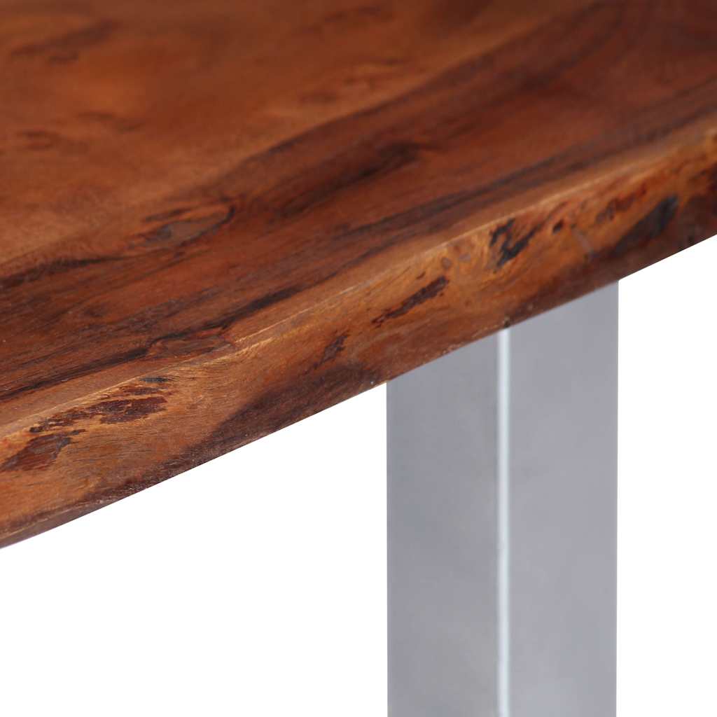 Coffee Table with Live Edges 115x60x40 cm Solid Acacia Wood