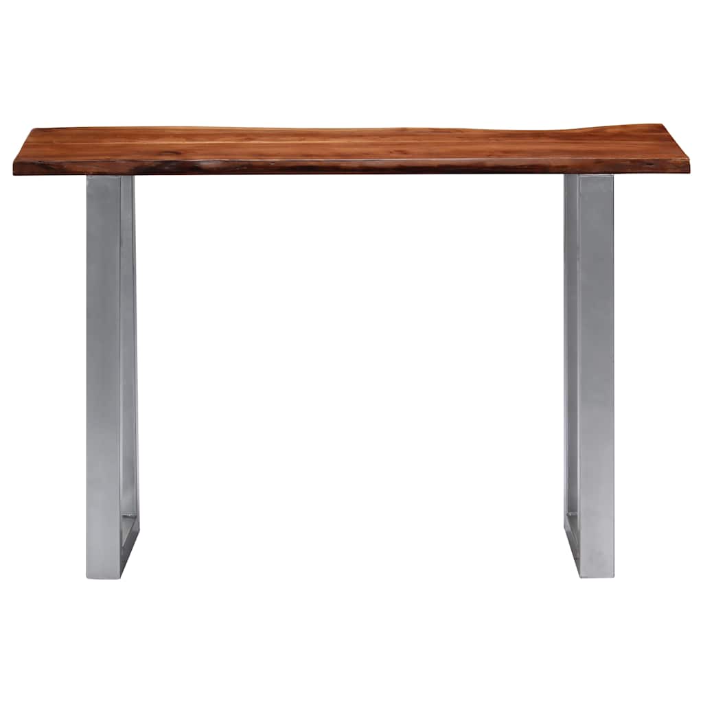 247830 vidaXL Console Table 115x35x76 cm Solid Aacia Wood and Iron