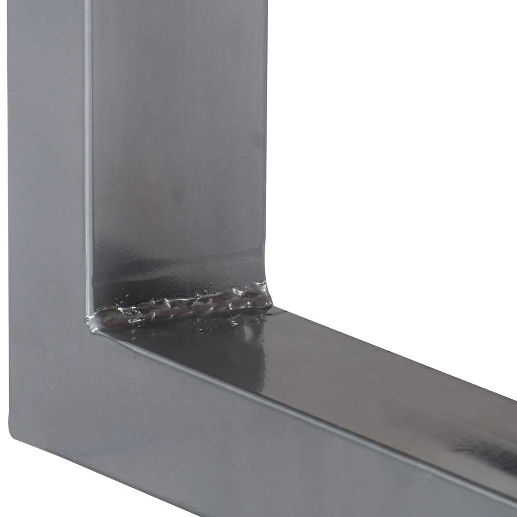 247830 vidaXL Console Table 115x35x76 cm Solid Aacia Wood and Iron