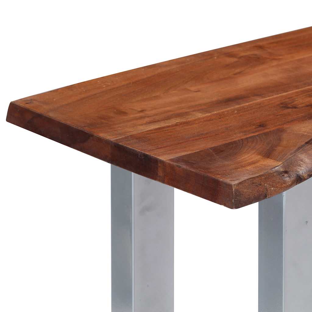 247830 vidaXL Console Table 115x35x76 cm Solid Aacia Wood and Iron