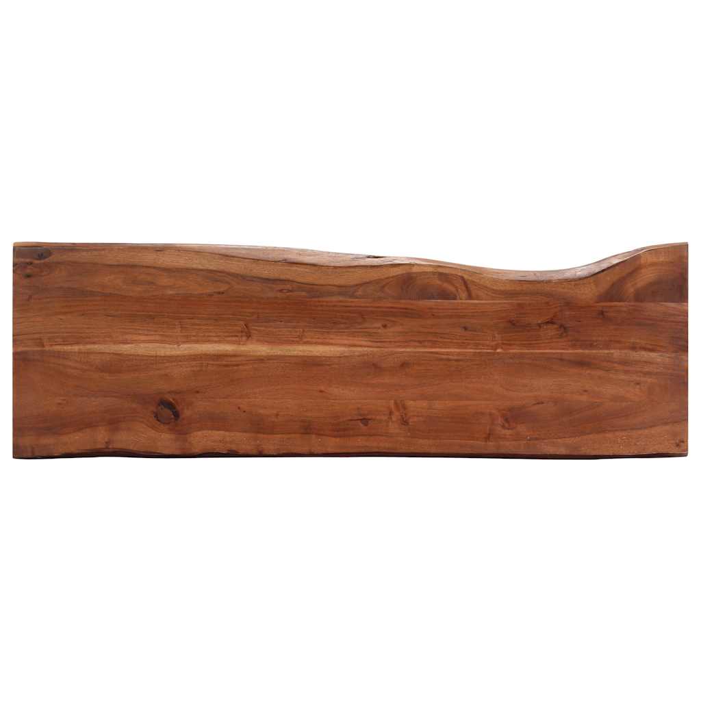 247830 vidaXL Console Table 115x35x76 cm Solid Aacia Wood and Iron