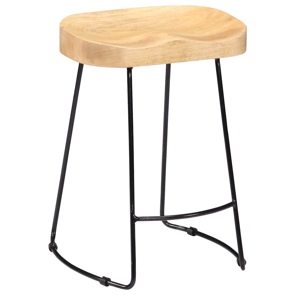 Gavin Bar Stools 2 pcs Solid Mango Wood