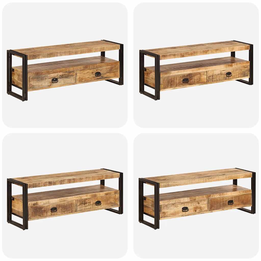 TV Cabinet 120x35x45 cm Solid Mango Wood