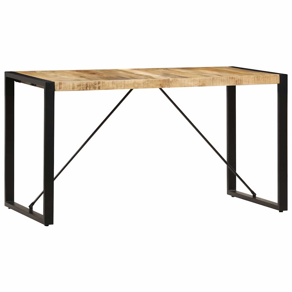 247420 vidaXL Dining Table 140x70x75 cm Solid Mango Wood