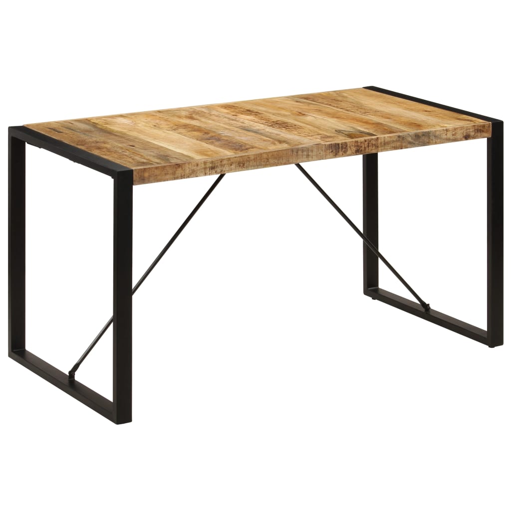 vidaXL Dining Table 140x70x75 cm Solid Mango Wood