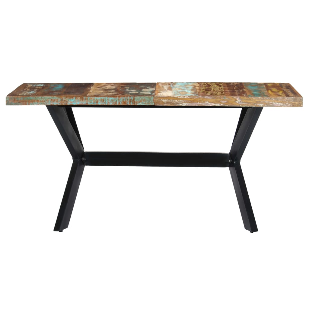 vidaXL Dining Table 140x70x75 cm Solid Reclaimed Wood