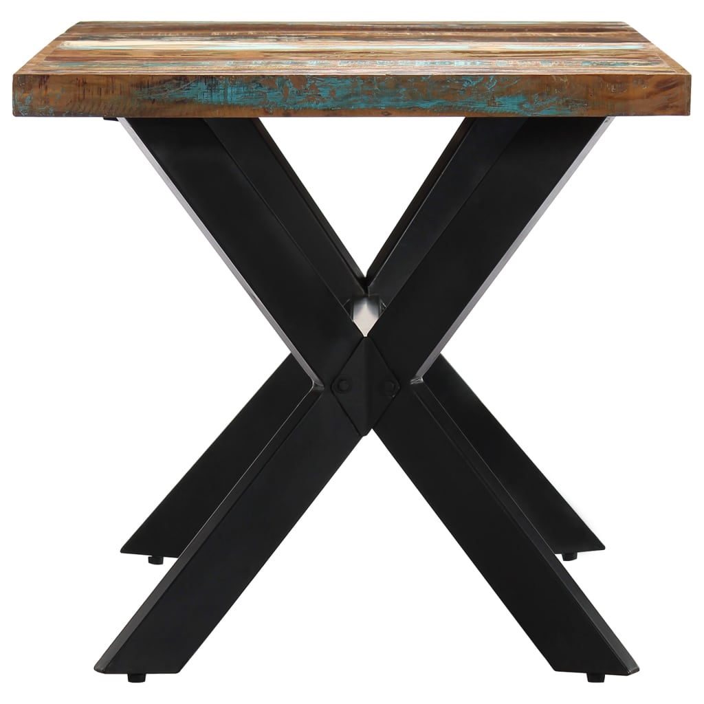 vidaXL Dining Table 140x70x75 cm Solid Reclaimed Wood