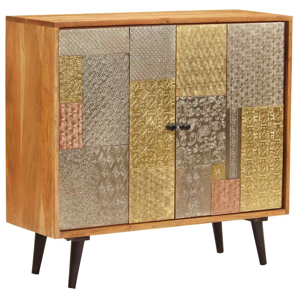 247683 vidaXL Sideboard 80x30x75 cm Solid Acacia Wood