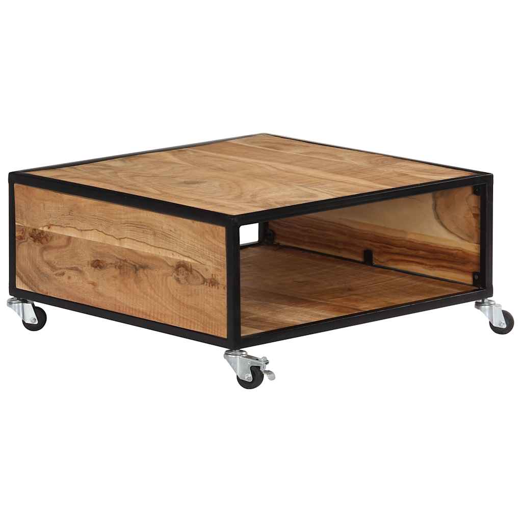 247684 vidaXL Coffee Table 70x70x32 cm Solid Acacia Wood