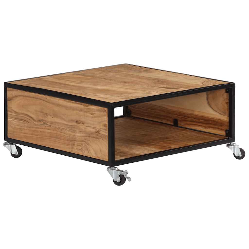 247684 vidaXL Coffee Table 70x70x32 cm Solid Acacia Wood