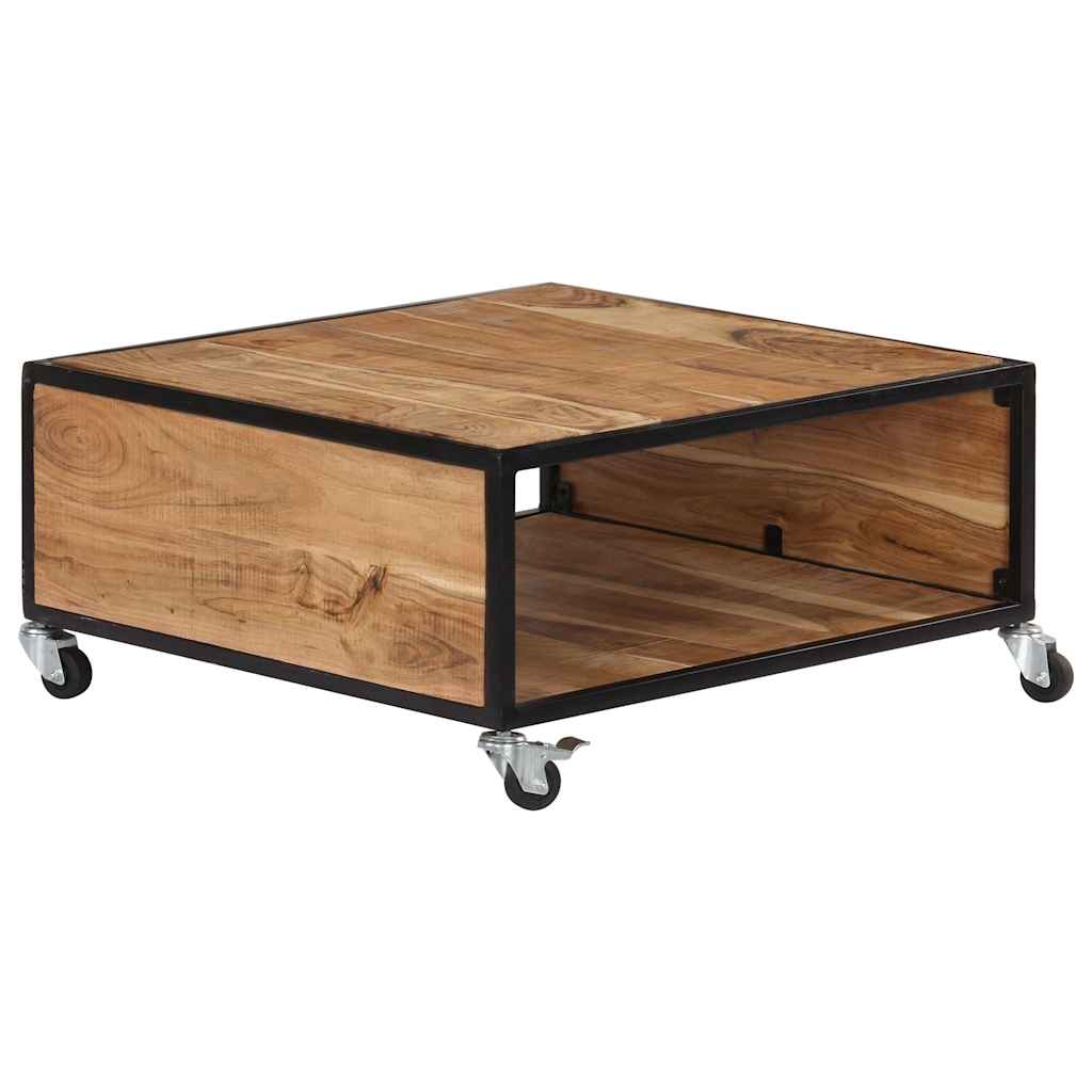 247684 vidaXL Coffee Table 70x70x32 cm Solid Acacia Wood