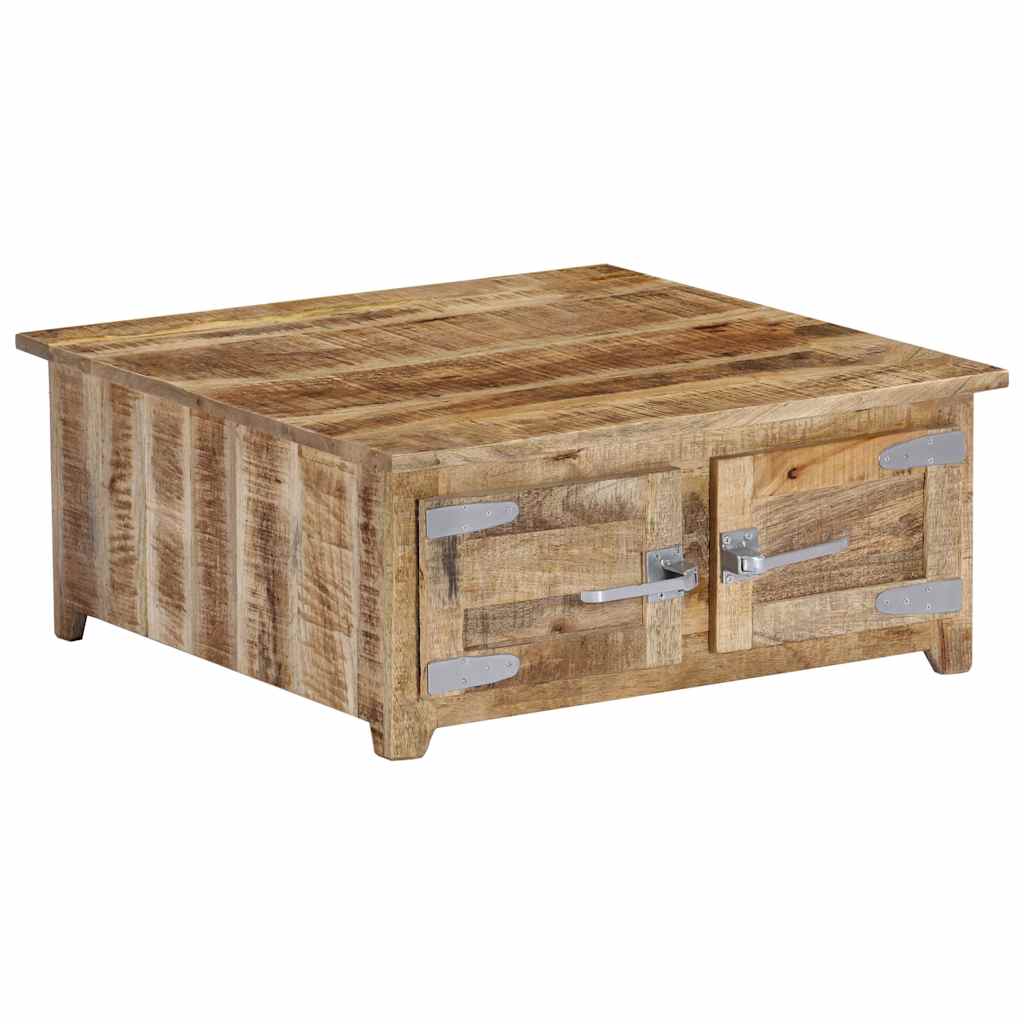 247693 vidaXL Coffee Table 70x70x30 cm Solid Mango Wood