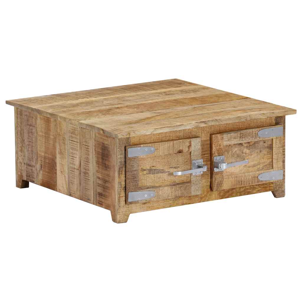 247693 vidaXL Coffee Table 70x70x30 cm Solid Mango Wood