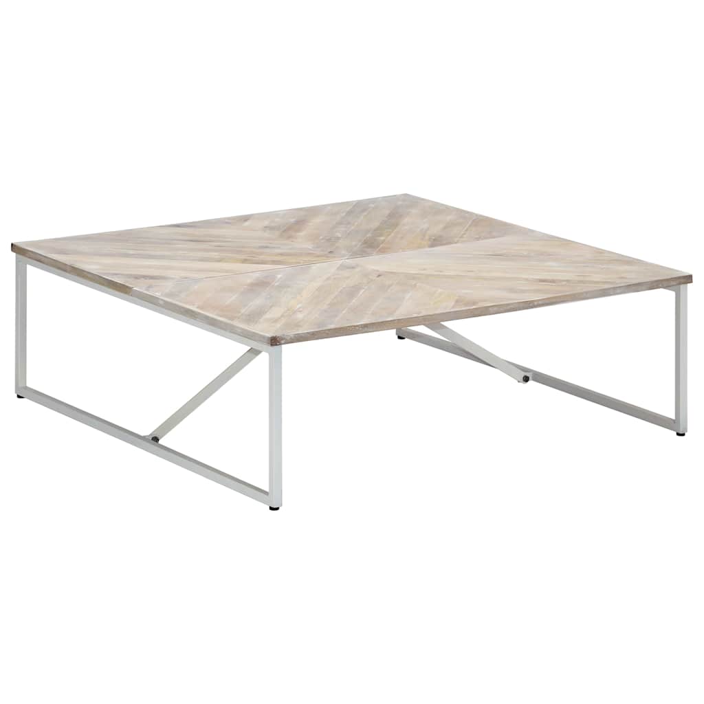 247698 vidaXL Coffee Table 110x110x36 cm Solid Mango Wood