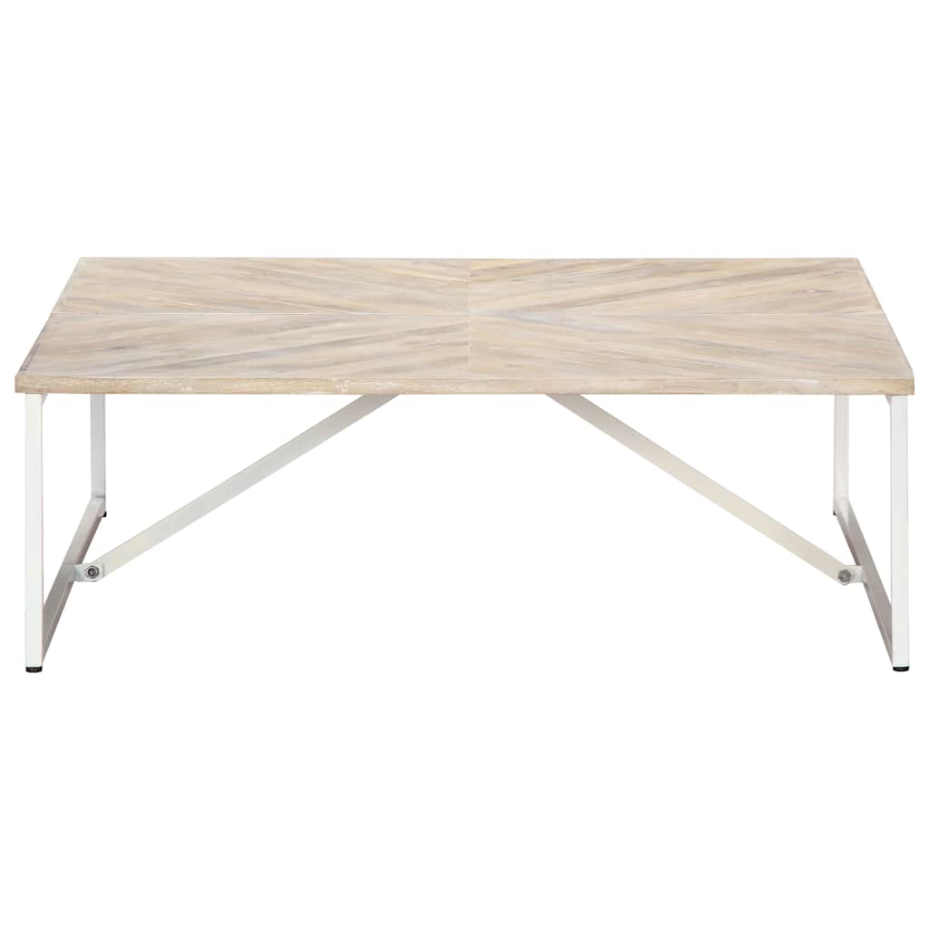 247698 vidaXL Coffee Table 110x110x36 cm Solid Mango Wood