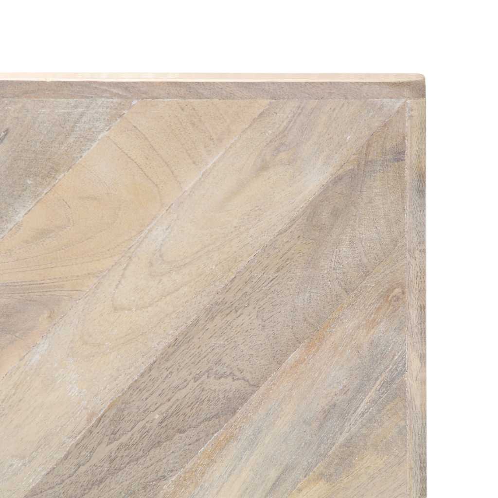 247698 vidaXL Coffee Table 110x110x36 cm Solid Mango Wood