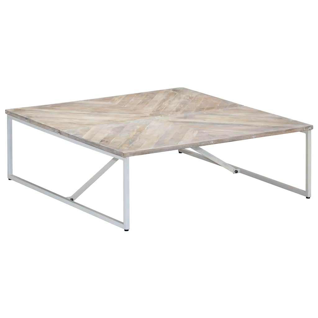 247698 vidaXL Coffee Table 110x110x36 cm Solid Mango Wood