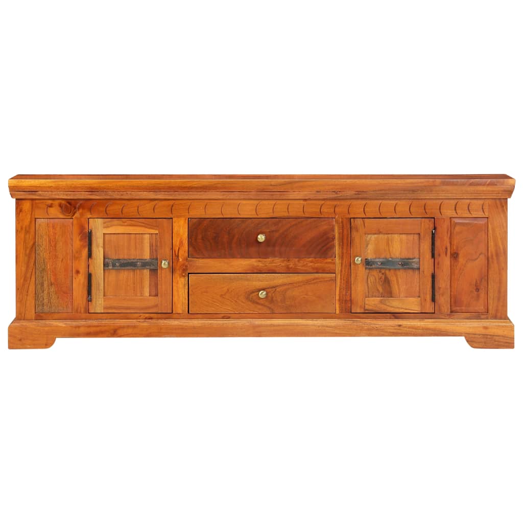 vidaXL TV Cabinet 119x30x40 cm Solid Acacia Wood